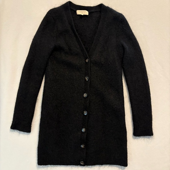 Sezane Sweaters - Sézane La Maille Cardigan Black Mohair Blend Small